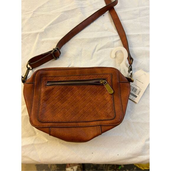 Time Tru Olivia crossbody faux leather brown purse 5"x9" new rn#52469 - Picture 6 of 11